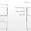 Spec plans of the ICEPRO 455kg/24hr Commercial Cube Ice Maker Machine.