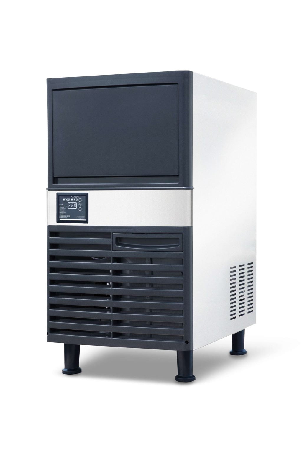 Side view of the ICEPRO 55kg Cube Ice Maker Machine.