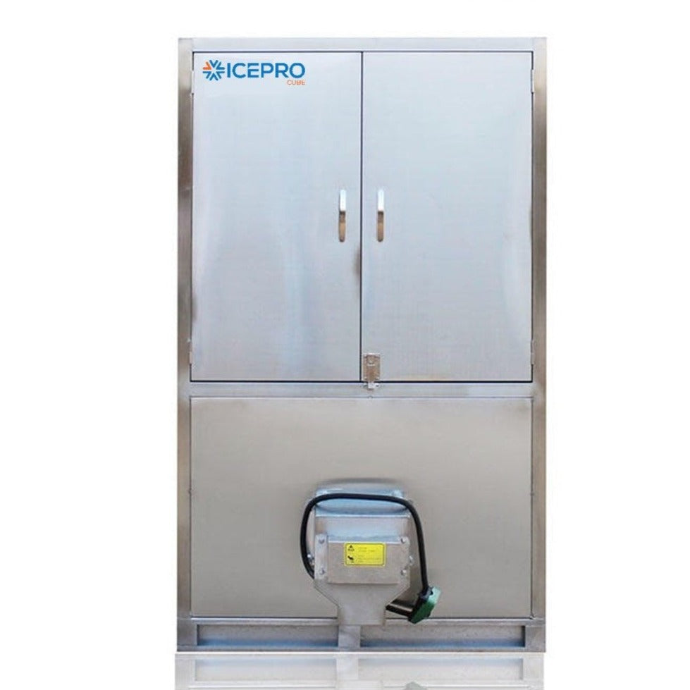 Straight-on front view of ICEPRO 3000kg/24hr Ice Maker Machine.